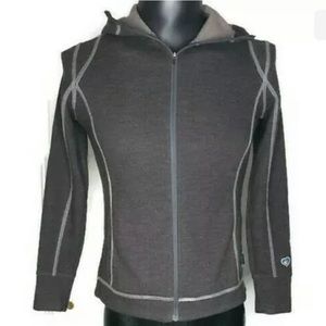 Kuhl Full Zip Gray Hooded Sweatshirt